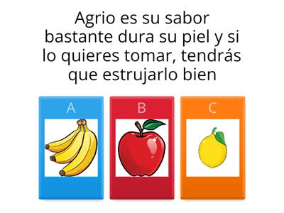 Juego De Adivinanzas De Frutas Y Verduras Educacion Parvularia