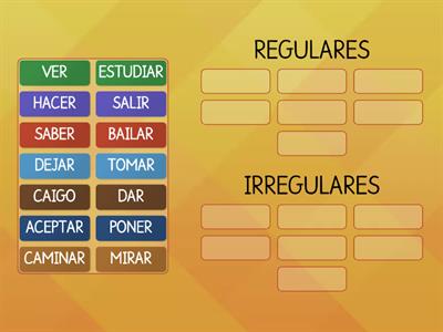 Verbos Regulares E Irregulares Recursos Did Cticos