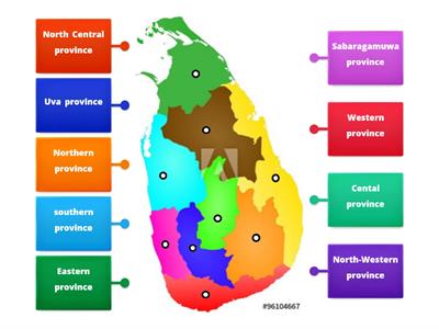 Grade English Provinces Of Sri Lanka Teaching Resources