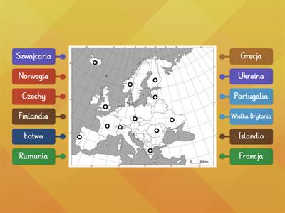 Mapa Polityczna Europy Samolot Materia Y Dydaktyczne