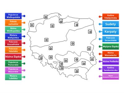 Niziny Mapa Pobrze A I Pojezierza Materia Y Dydaktyczne