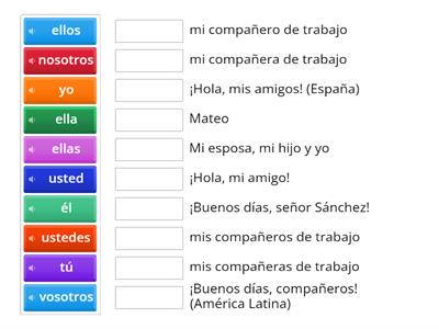 Juegos De Pronombres Personales Recursos Did Cticos