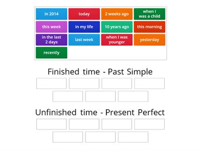 Present Perfect Time Markers