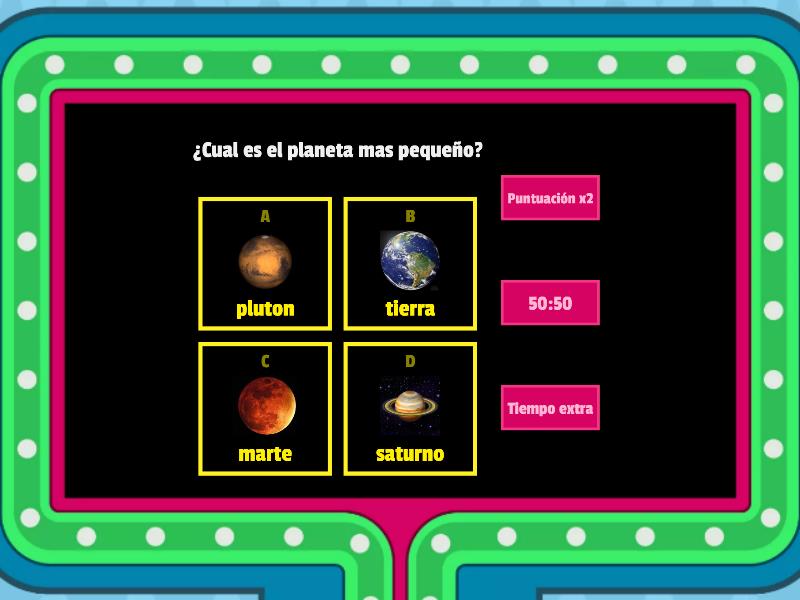 El Sistema Solar Gameshow Quiz