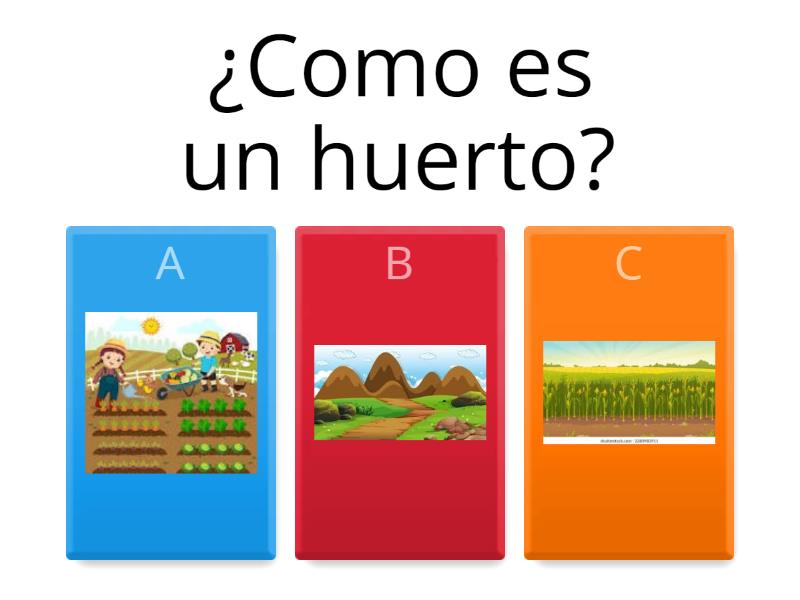 El Huerto De Hortalizas Quiz