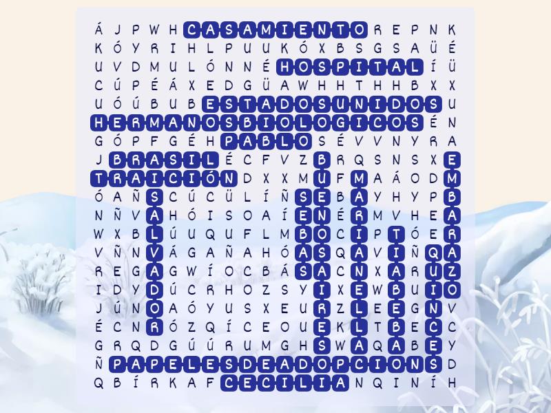 Crucigrama Wordsearch