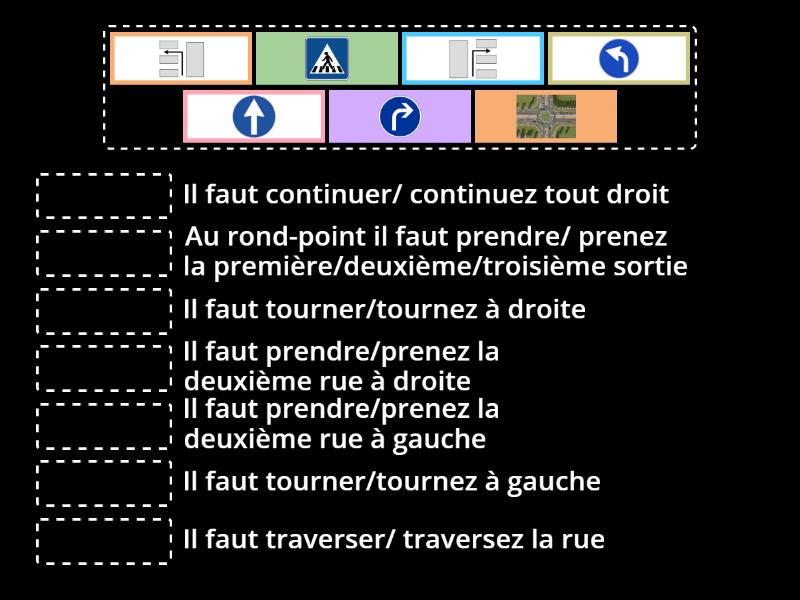 Dire Le Chemin Verbes Utiles Match Up