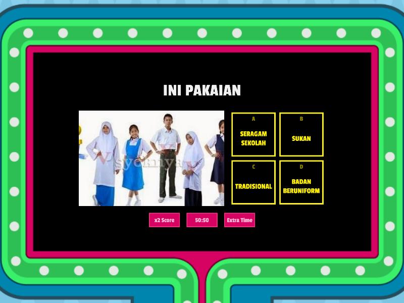 JENIS PAKAIAN KSSRPK SEMAKAN TAHUN 1 PENGURUSAN KEHIDUPAN Oleh Cikgu