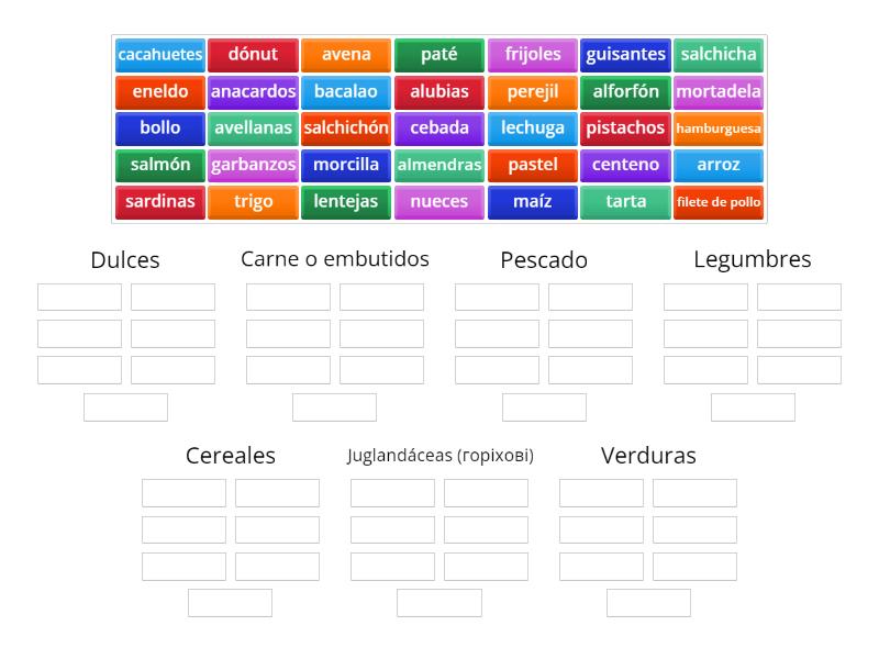 La Comida Group Sort