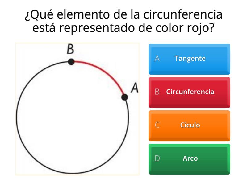 Elementos De Una Circunferencia Cuestionario