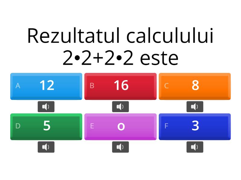 OPERATII CU NUMERE NATURALE Quiz