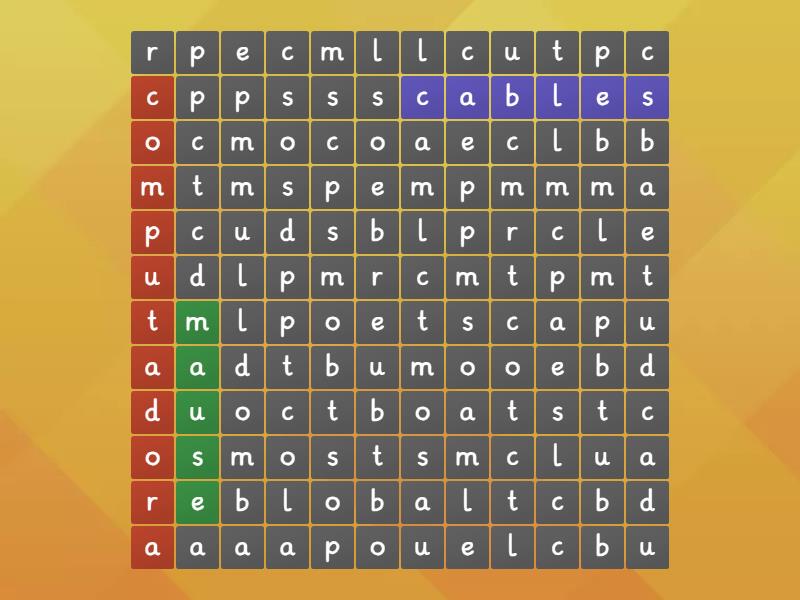 Sopa De Letras Wordsearch