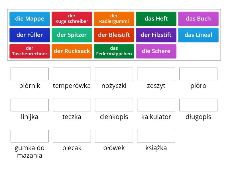 Przybory Szkolne Match Up