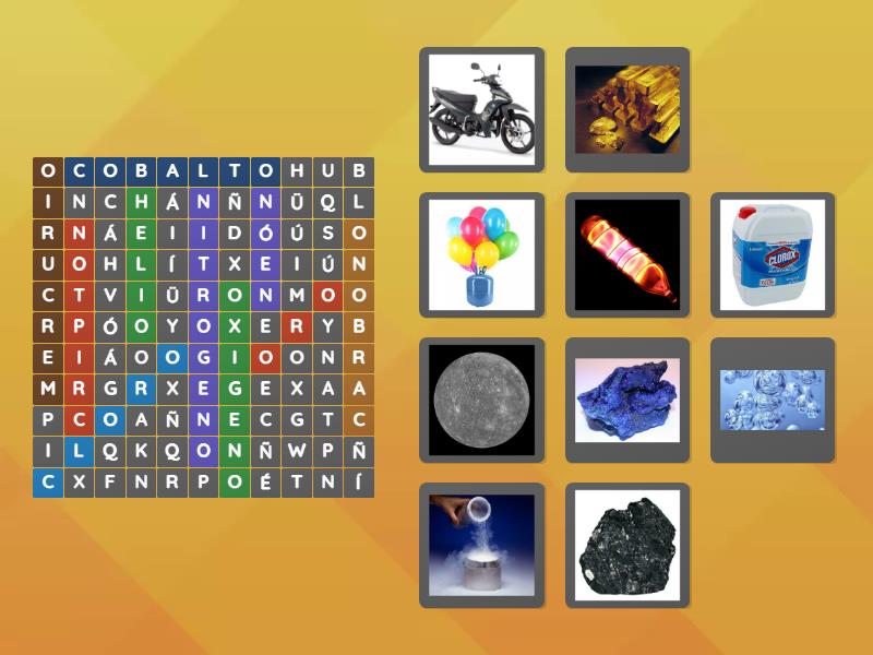 Sopa De Letras Tabla Periodica Wordsearch