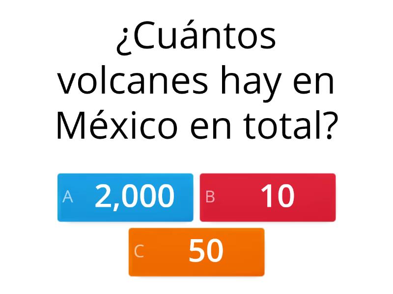 VOLCANES DE MÉXICO Quiz