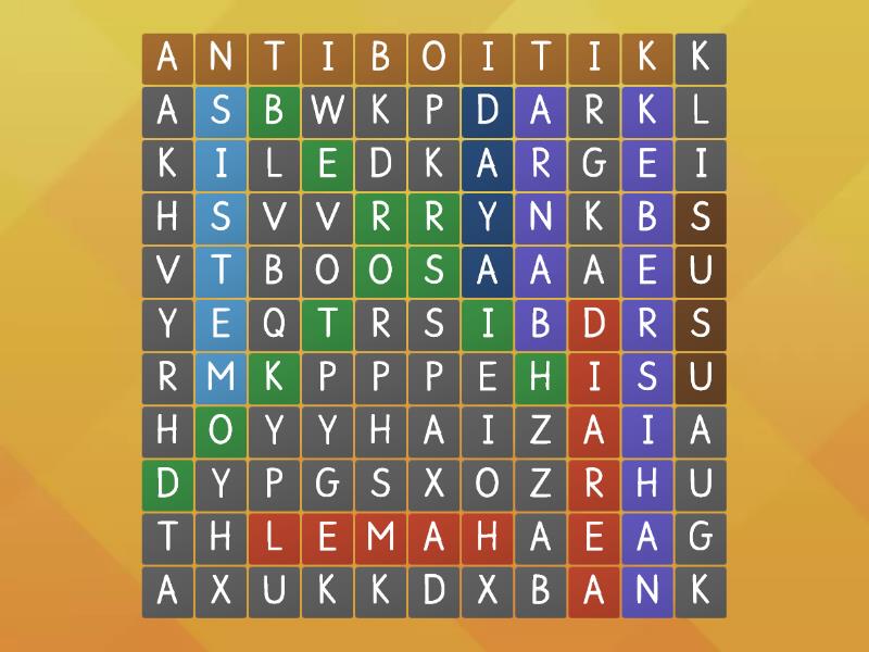 TERIMA KASIH DOKTOR Wordsearch