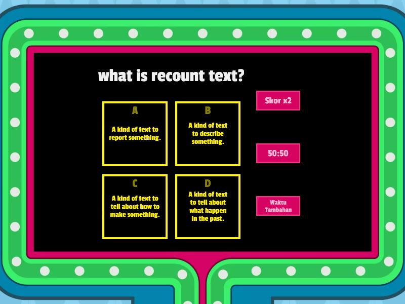 Recount Text Quiz Concurso De Preguntas