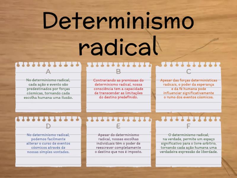 Determinismo E Liberdade Da A O Humana Quiz