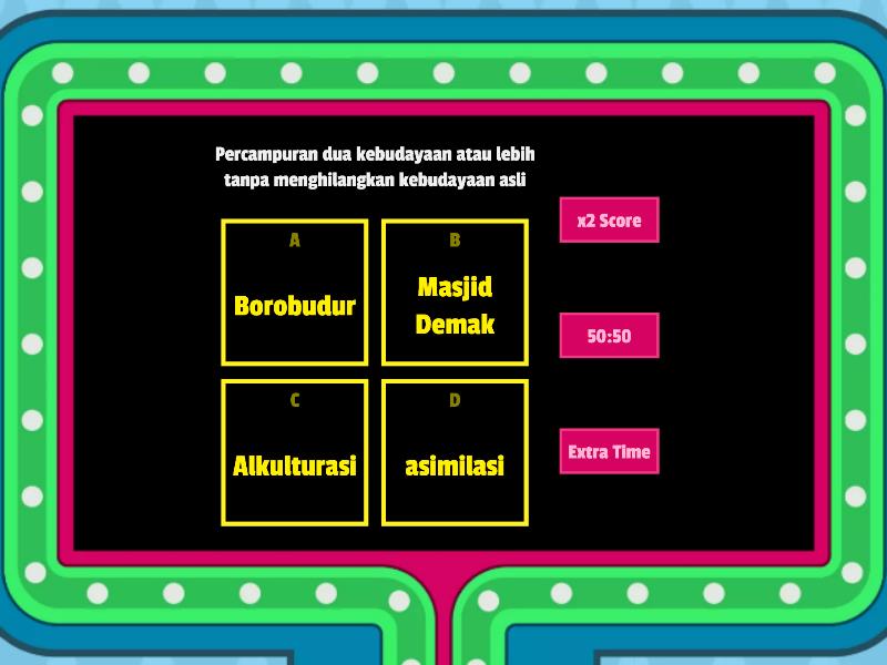 Perubahan Sosial Budaya B Gameshow Quiz