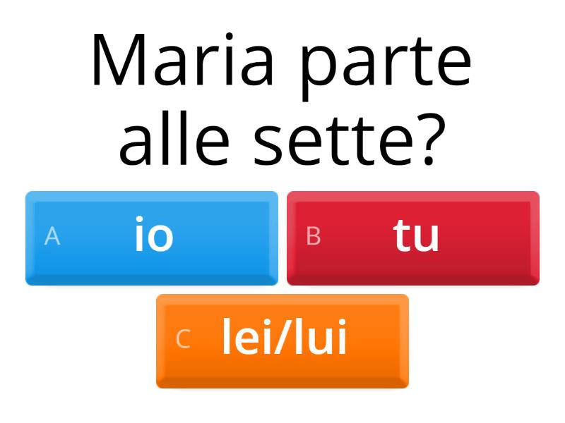 Esercizio 2 Verbi Ere Ire Quiz