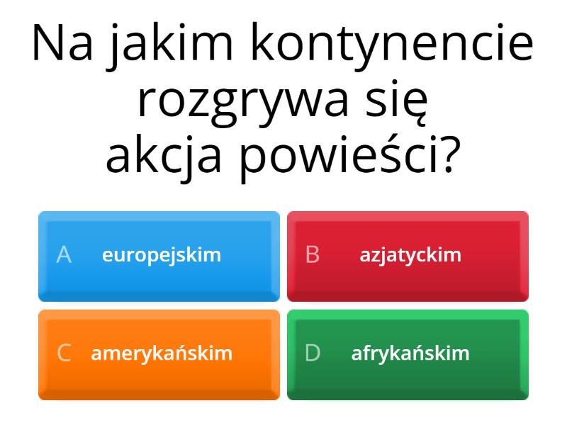 Test W Pustyni I Puszczy Quiz