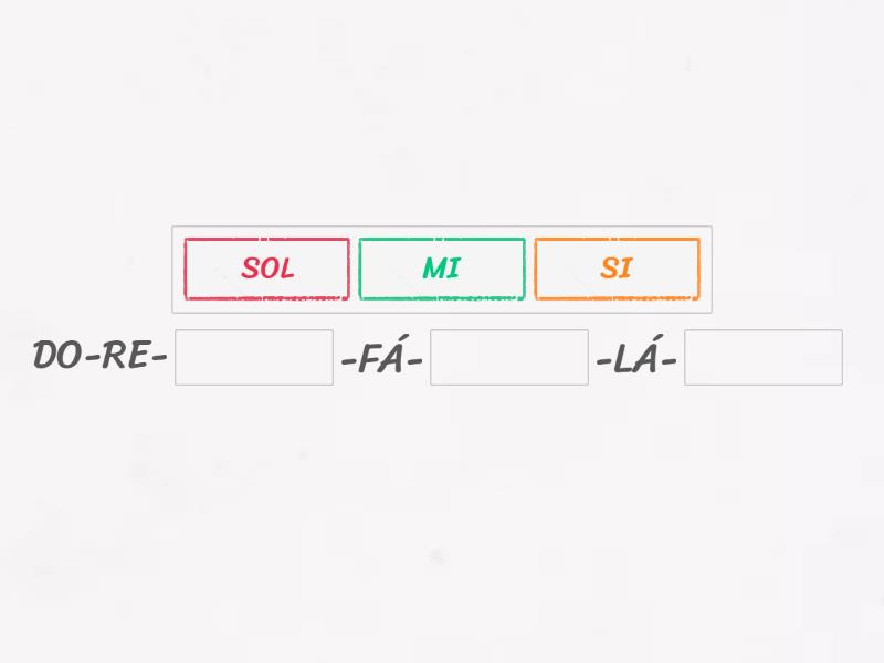 Complete Os Nomes Das Notas Musicais Complete The Sentence