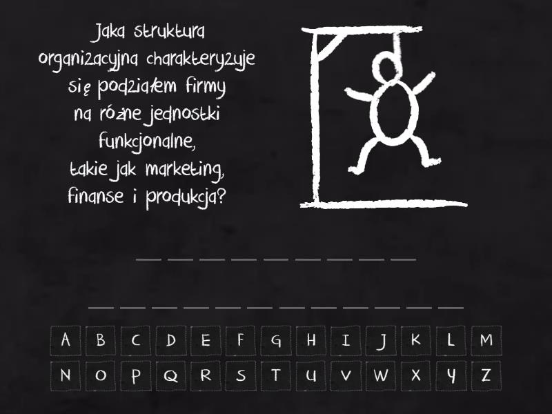 Struktury Organizacyjne Hangman