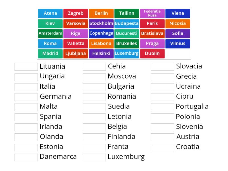 Capitalele Europei Match Up