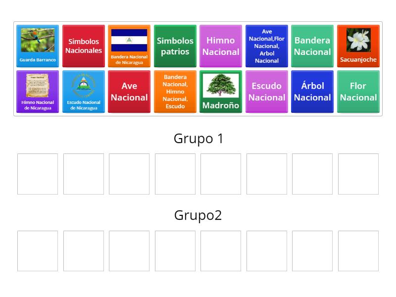 Simbolos Patrios Y Nacionales De Nicaragua Group Sort