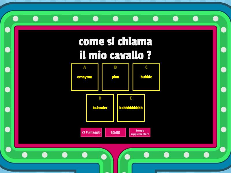 Il Mio Cavallo Gameshow Quiz