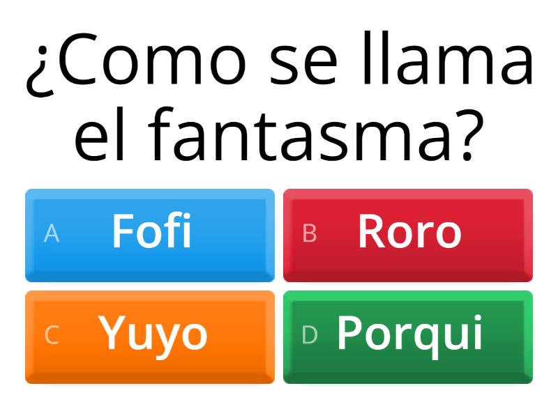 El Fantasma Fofi Quiz