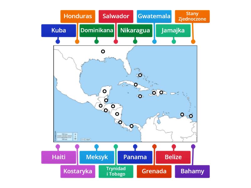 Mapa Polityczna Ameryki N Labelled Diagram