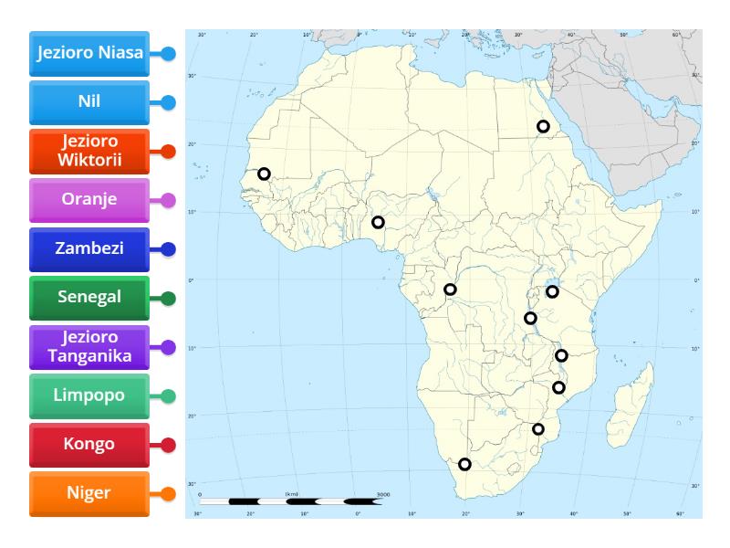 Rzeki I Jeziora Afryki Labelled Diagram