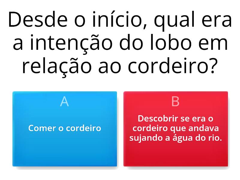 O Lobo E O Cordeiro Quiz