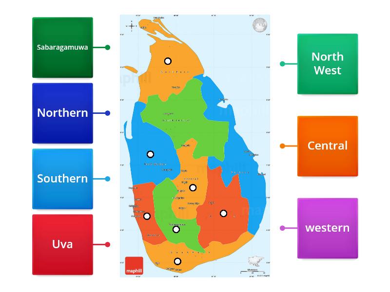 Sri Lanka Diagrama Con Etiquetas