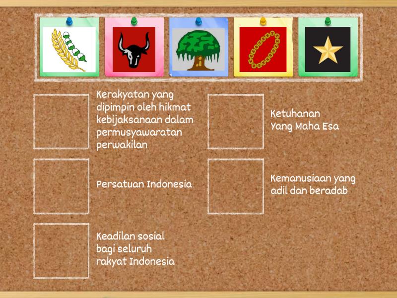 Simbol Dan Bunyi Pancasila Match Up