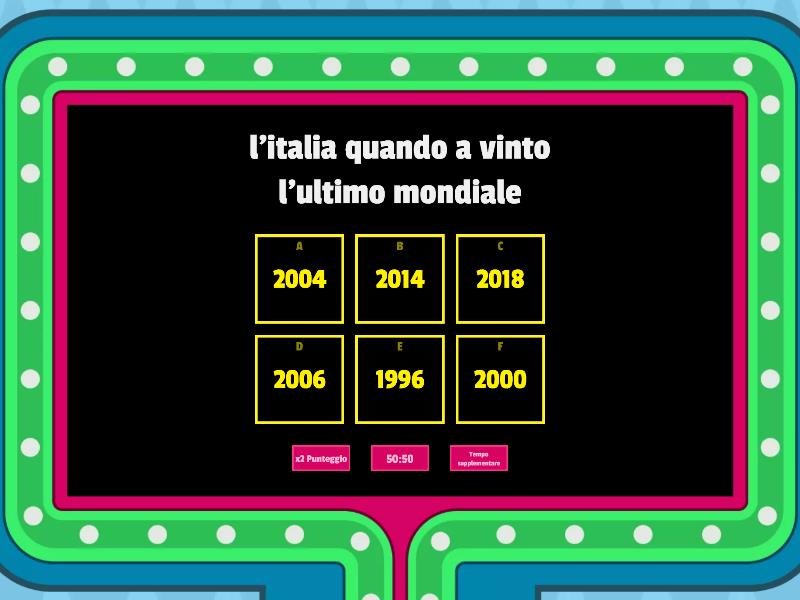 Calcio Gameshow Quiz