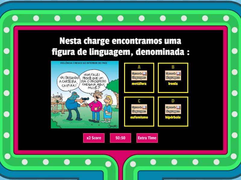 Figuras De Linguagem Gameshow Quiz