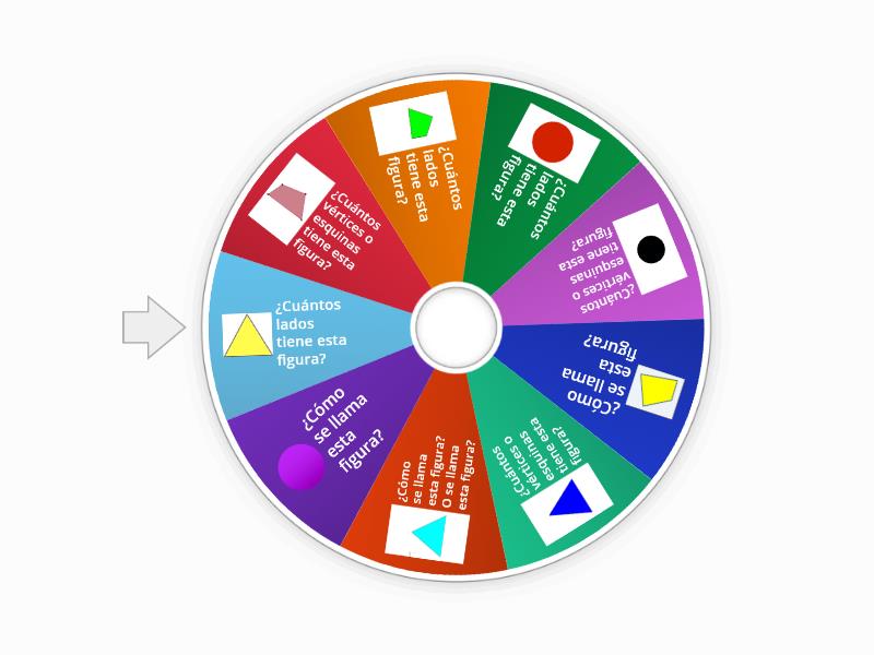 Fíguras geométricas Spin the wheel