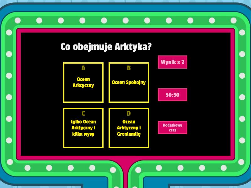 Środowisko Przyrodnicze Arktyki i Antarktyki ZA 0113 Gameshow quiz