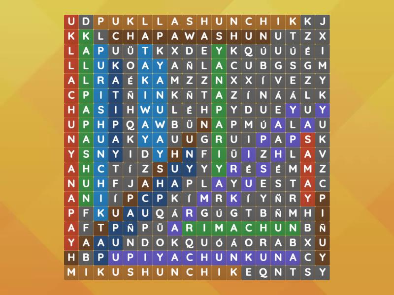 Sopa De Letras Verbos Wordsearch