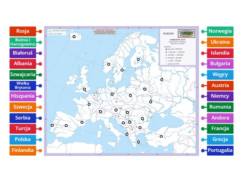 Mapa Polityczna Europy Labelled Diagram