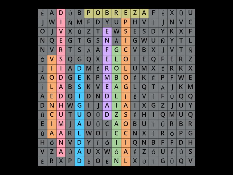 TEORIAS PSICOSOCIALES Wordsearch