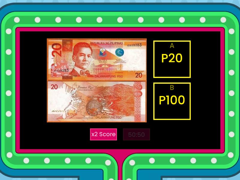 Philippine Bills And Coins Gameshow Quiz