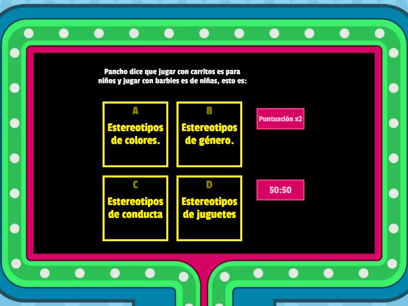 Repaso Examen Etica Naturaleza Y Sociedades Gameshow Quiz