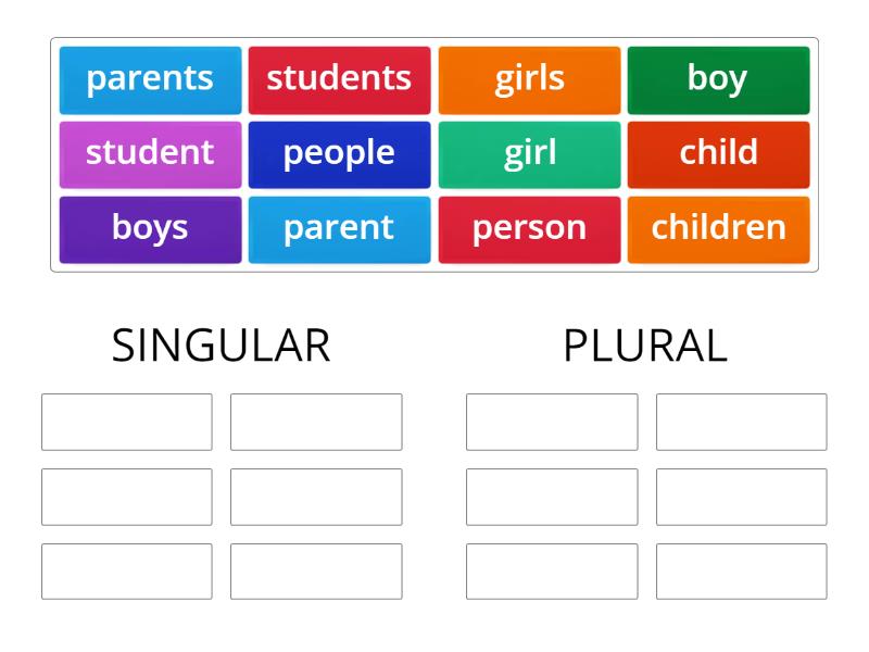 Singular And Plural Group Sort