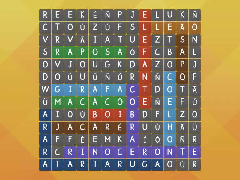 Cruzadinha Wordsearch