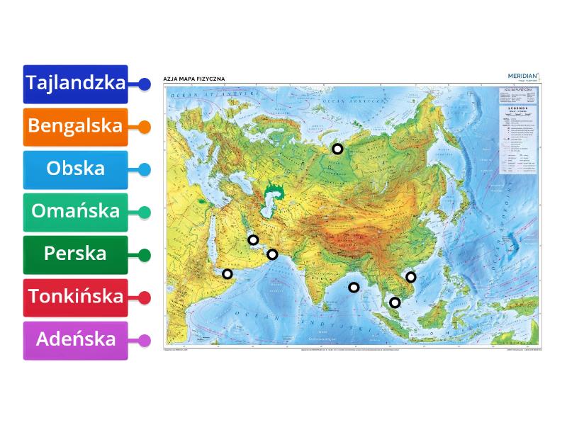 Azja Zatoki Labelled Diagram