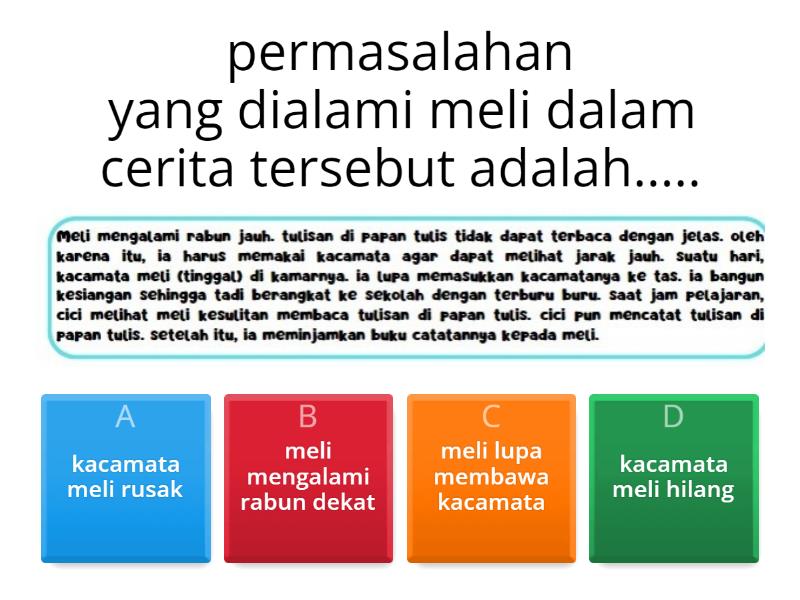 Evaluasi Kelas A Materi Tanggapan Dan Saran Quiz