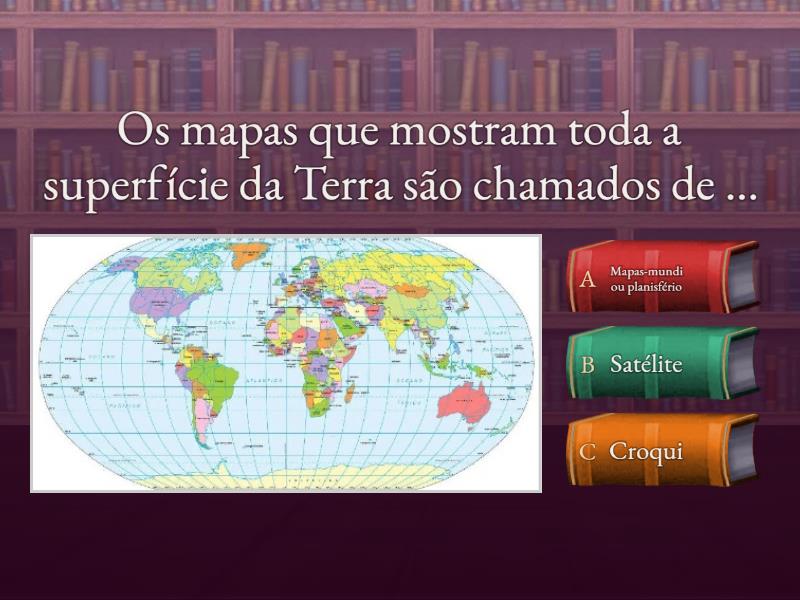 Mapa Croqui Cartografia 01 Quiz